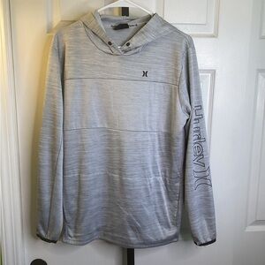 Hurley Light Gray Hoodie, size Medium